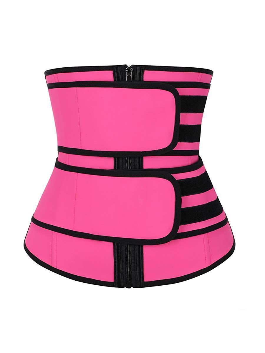 Double Waist Belt Trainer for Fitness – Adjustable Body Shaper Belt