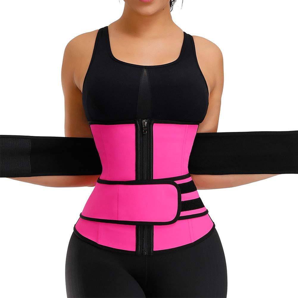 Double Waist Belt Trainer for Fitness – Adjustable Body Shaper Belt