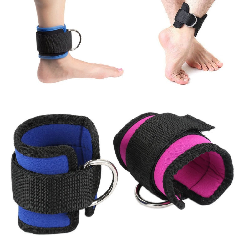 PowerStrap Adjustable Ankle Cuffs – Padded Gym & Cable Machine Straps