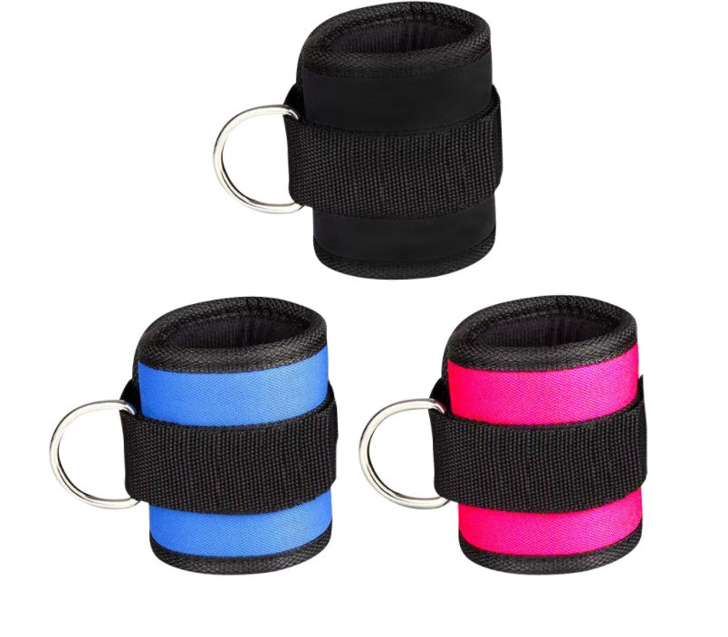 PowerStrap Adjustable Ankle Cuffs – Padded Gym & Cable Machine Straps
