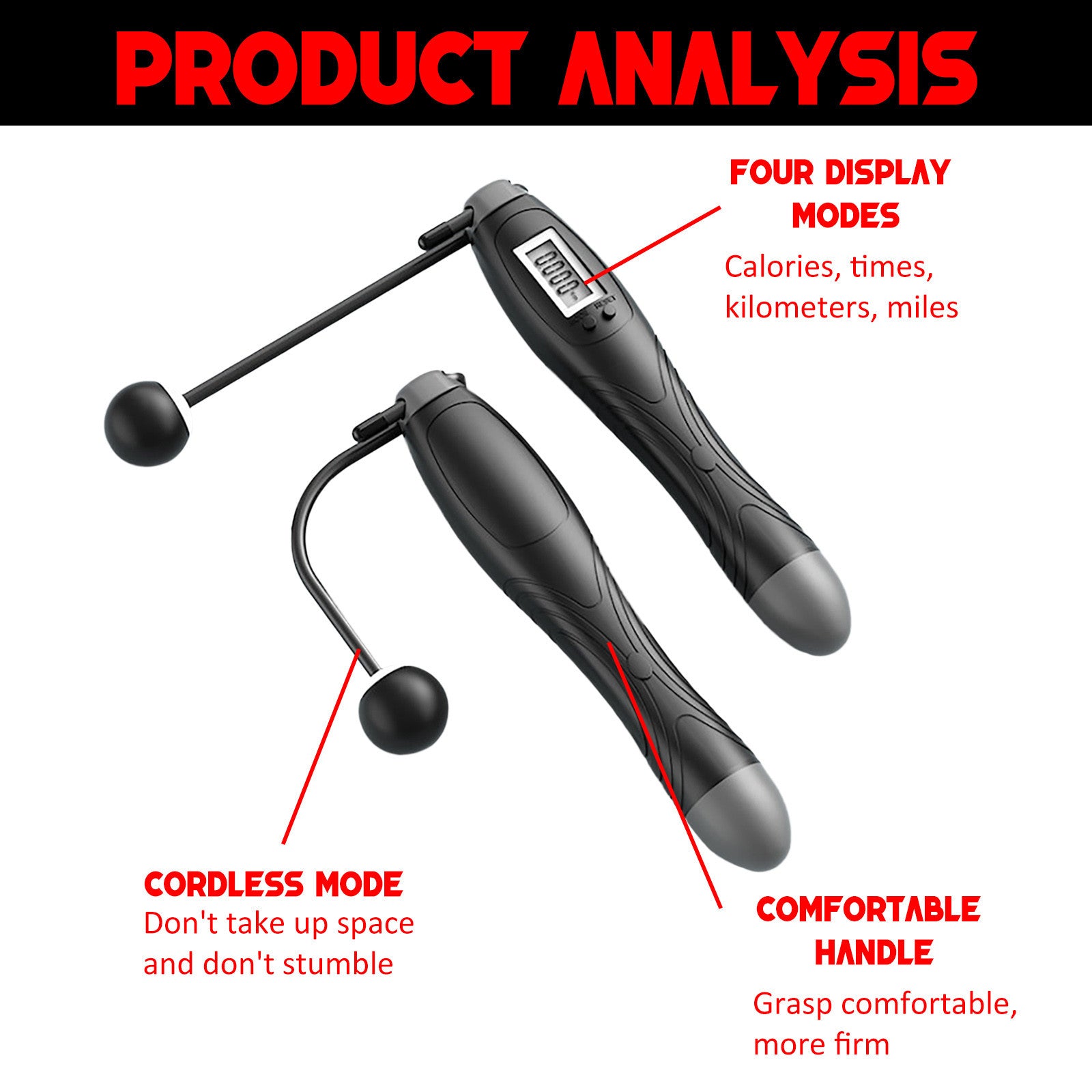 Cordless Electronic Skipping Rope