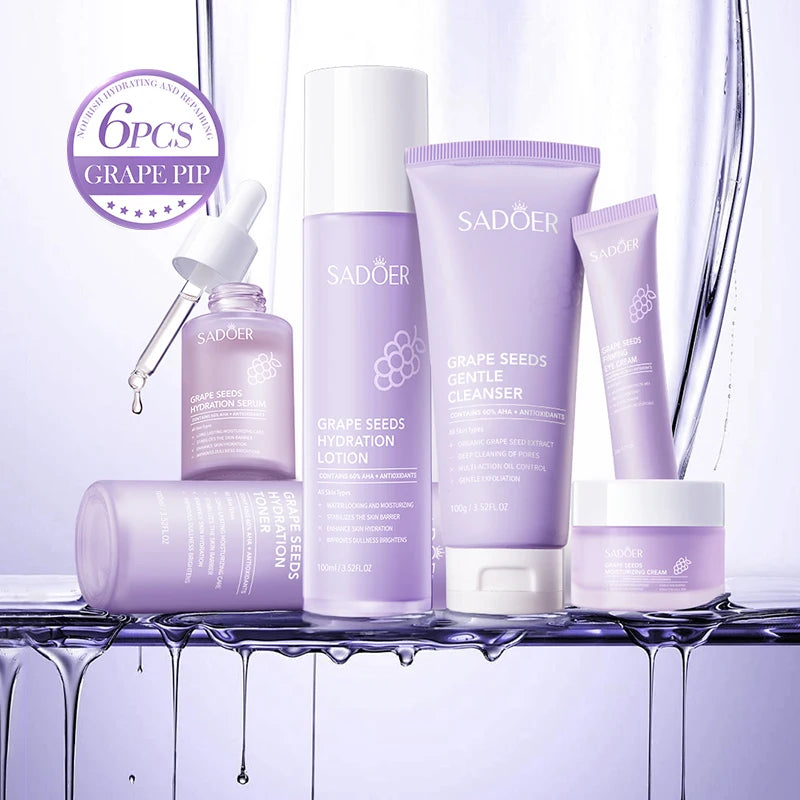SADOER 6-Piece Grape Seed Skincare