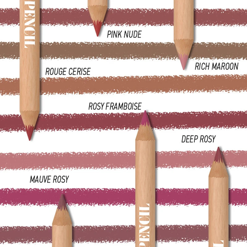 Face Secret Lip Liner Pencil Set – Matte Sculpting Liner