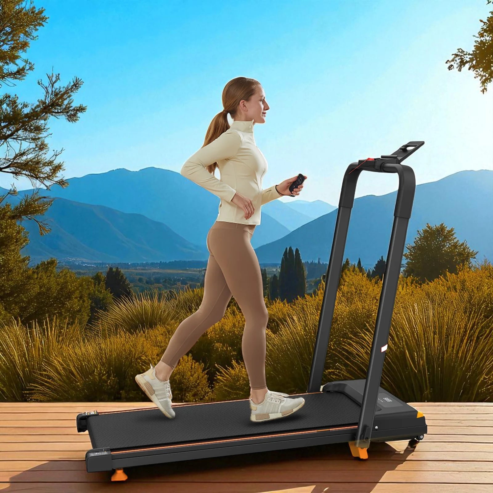 Compact Under Desk Treadmill with 2.5HP Silent Motor | 400 lbs Capacity