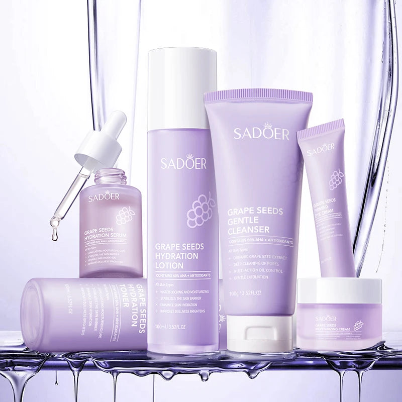 SADOER 6-Piece Grape Seed Skincare