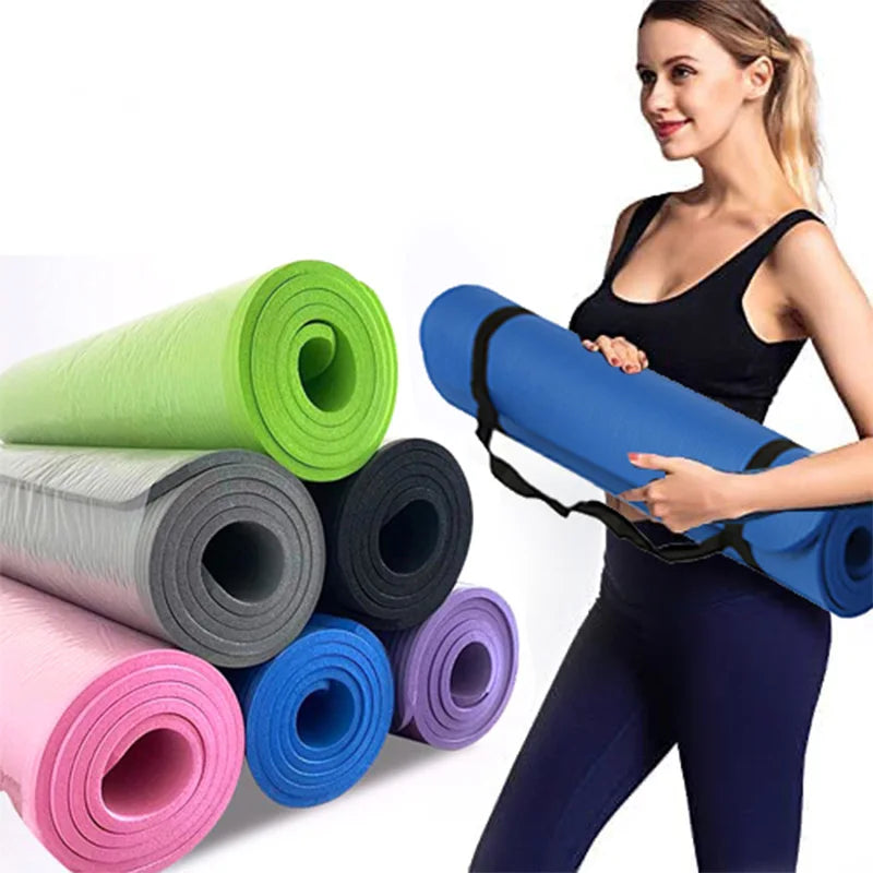 Sports & Fitness Mat – Portable NBR Yoga & Exercise Mat