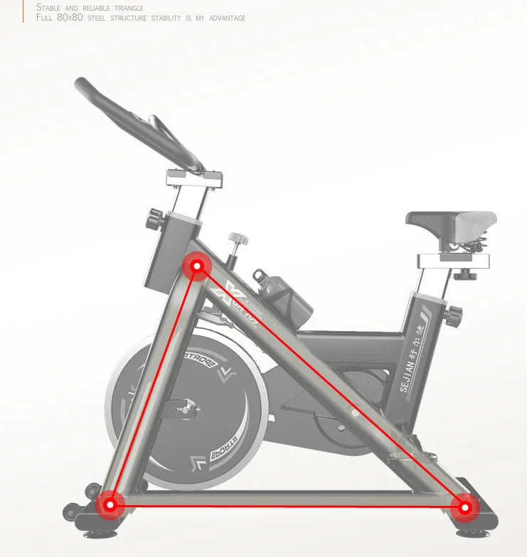 Professional Spin Bike with LCD Monitor – Magnetic Resistance Indoor Exercise Bike for Home Gym Cardio Training