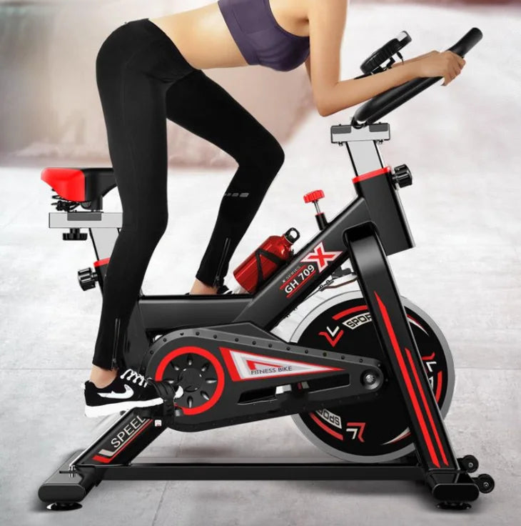 Professional Spin Bike with LCD Monitor – Magnetic Resistance Indoor Exercise Bike for Home Gym Cardio Training