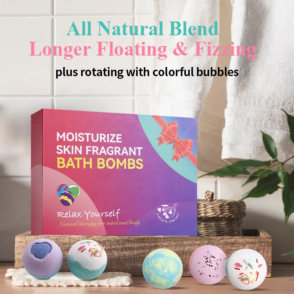 Bath Bomb Gift Set – 12 Pieces
