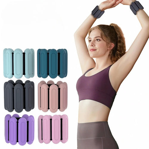 Adjustable Ankle & Wrist Weights (1 Pair) – 0.5lb / 1lb | Fitness, Yoga, Pilates, Running & Physical Therapy