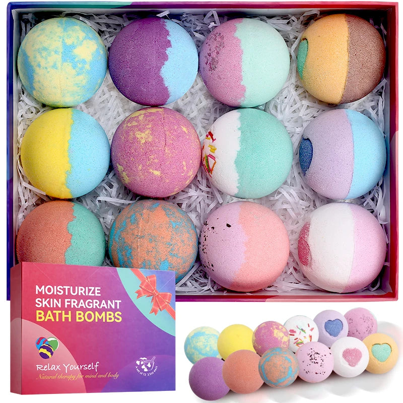 Bath Bomb Gift Set – 12 Pieces