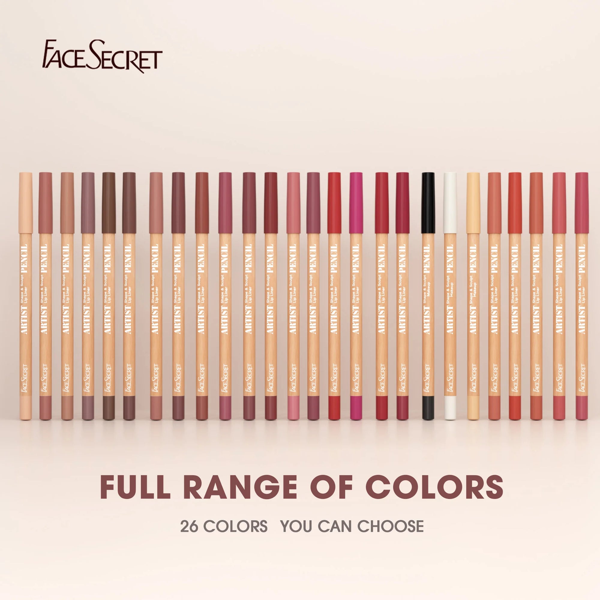 Face Secret Lip Liner Pencil Set – Matte Sculpting Liner