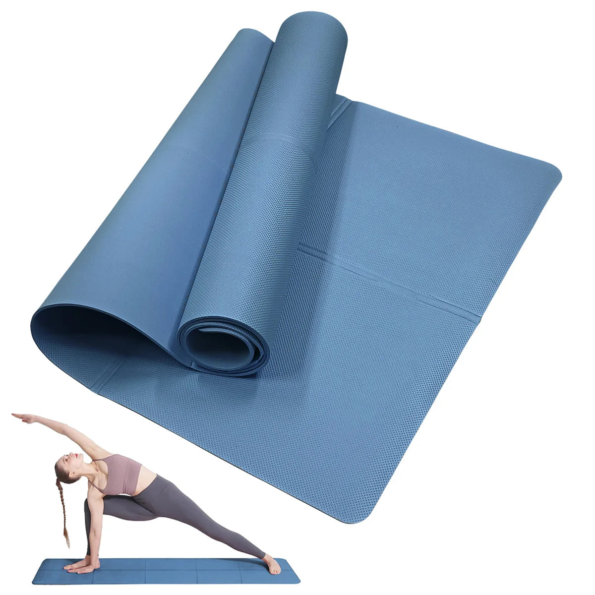 4mm EVA Yoga Mat – Non-Slip, Lightweight & Portable Fitness Mat