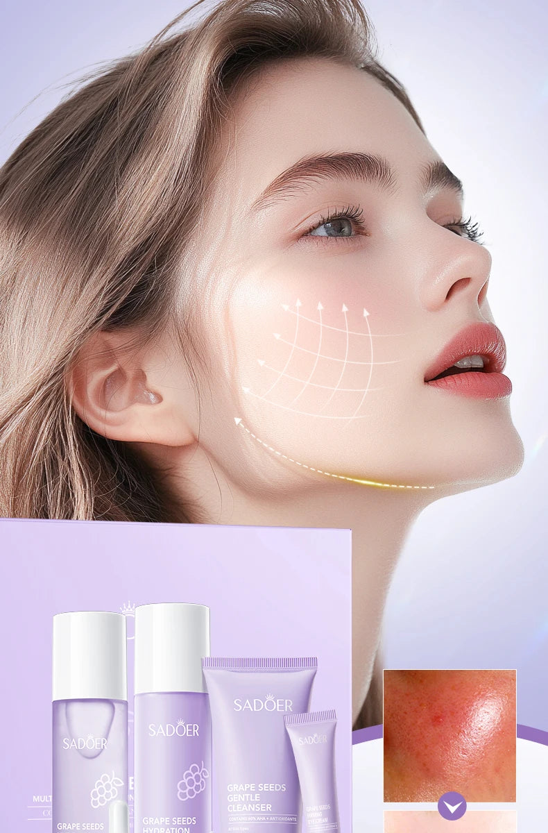 SADOER 6-Piece Grape Seed Skincare
