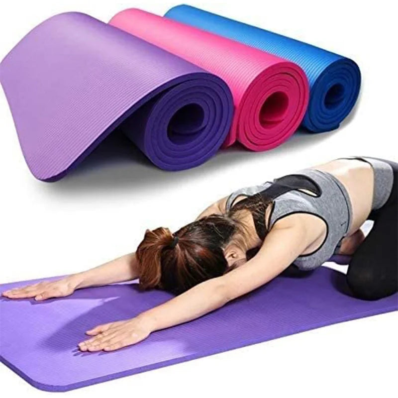 Sports & Fitness Mat – Portable NBR Yoga & Exercise Mat