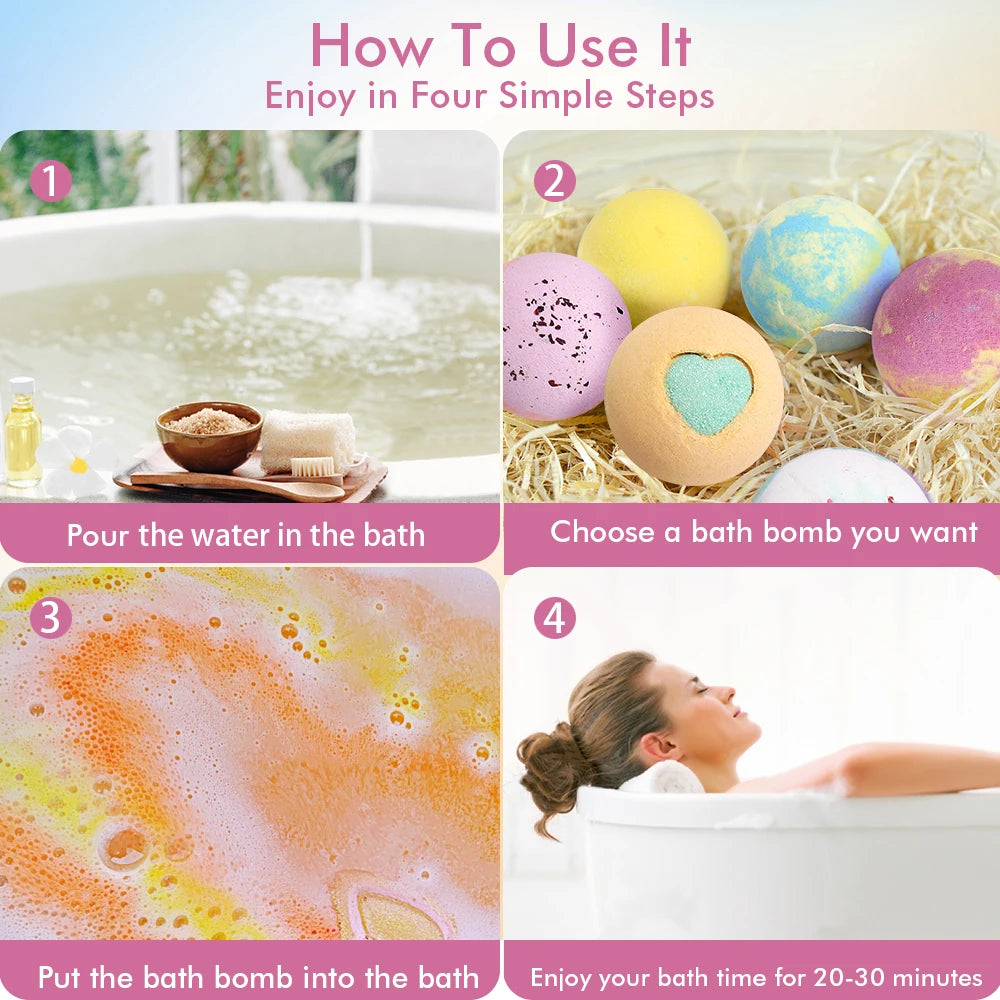 Bath Bomb Gift Set – 12 Pieces