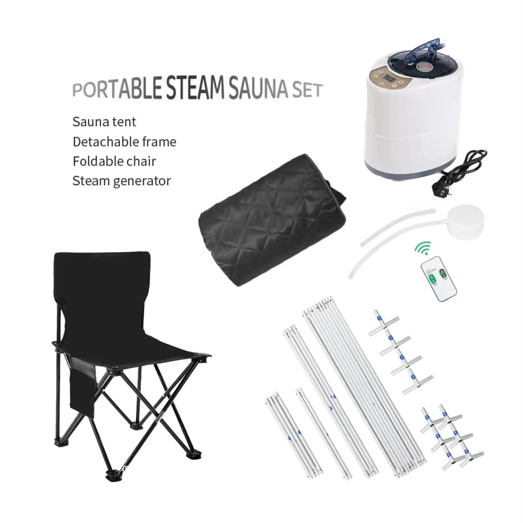 OlvinAura Luxury Portable Steam Sauna – Full Body Home Spa Detox & Relaxation (2000W)