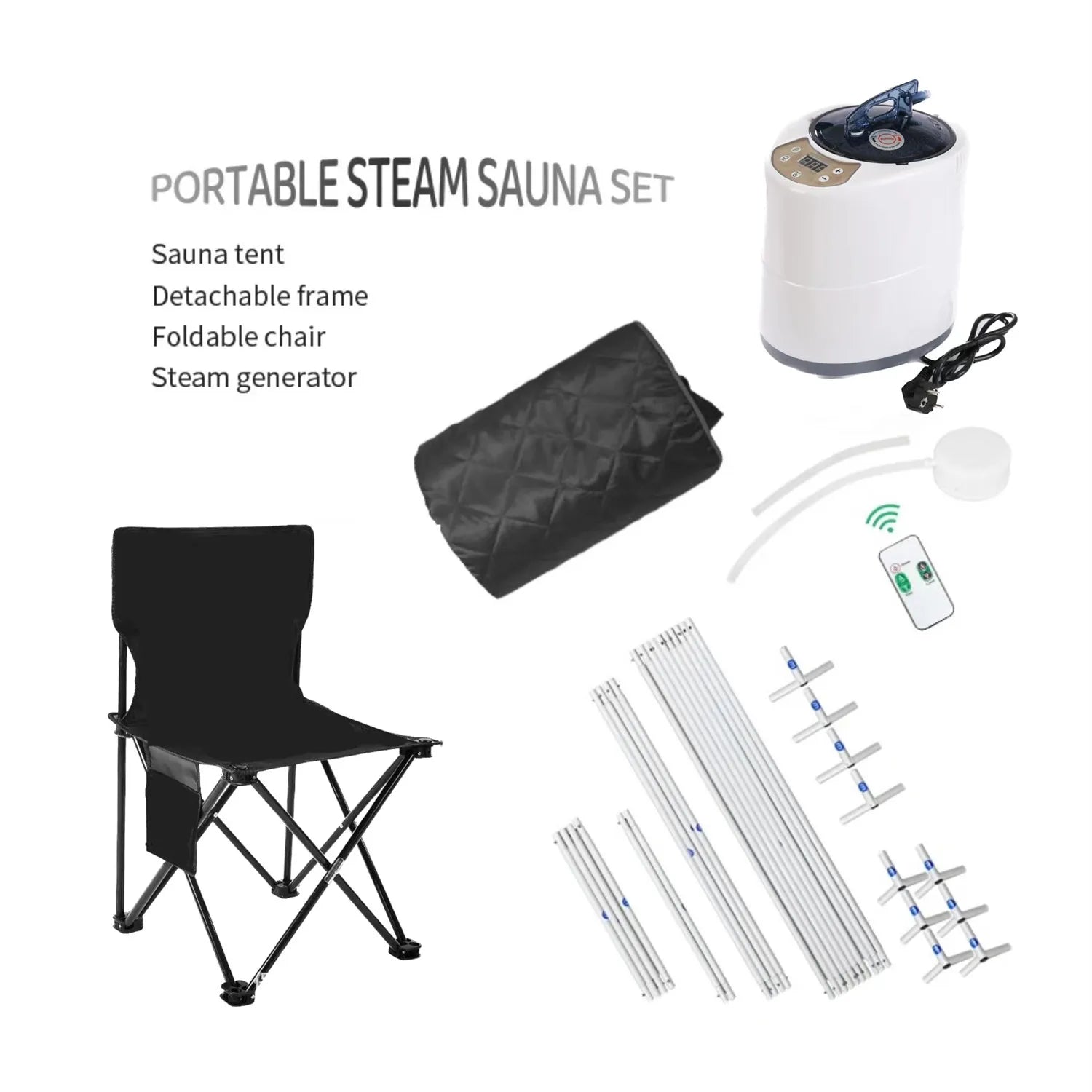OlvinAura Luxury Portable Steam Sauna – Full Body Home Spa Detox & Relaxation (2000W)