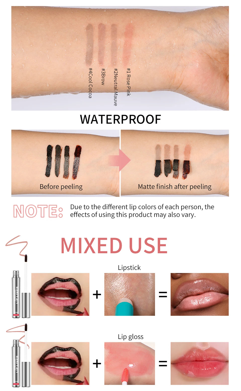 Waterproof Peel-Off Lip Liner Ink – Long-Lasting Velvet Matte Lip Tattoo